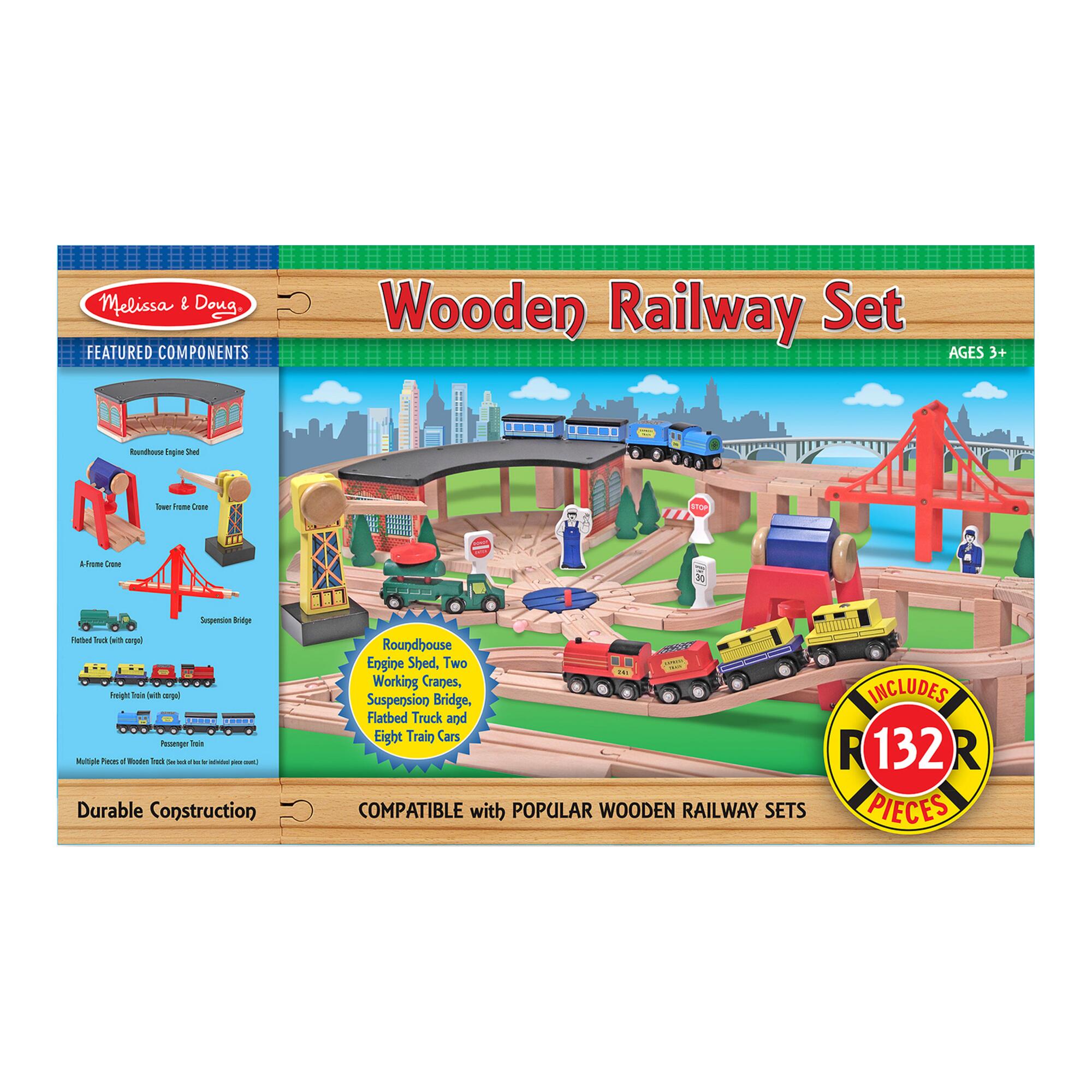 Melissa & Doug Wooden Railway Play Set: Multi by World Market
