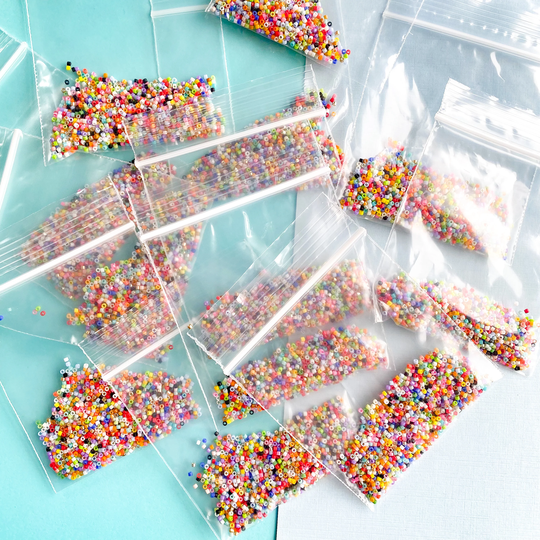 Beads, Inc. Magic Mix Miyuki Delica Seed Bead Blend 7 Gram Package Rainbow Multicolor Beads