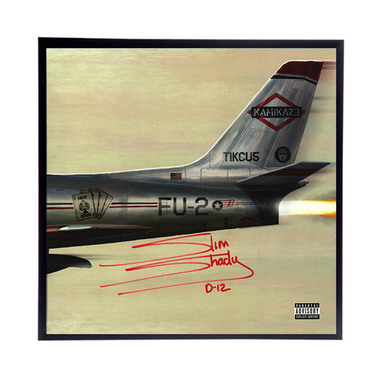 Eminem "Kamakaze" Autographed Album Cover Replica, Frame Included | Does Not Apply To Drumheads