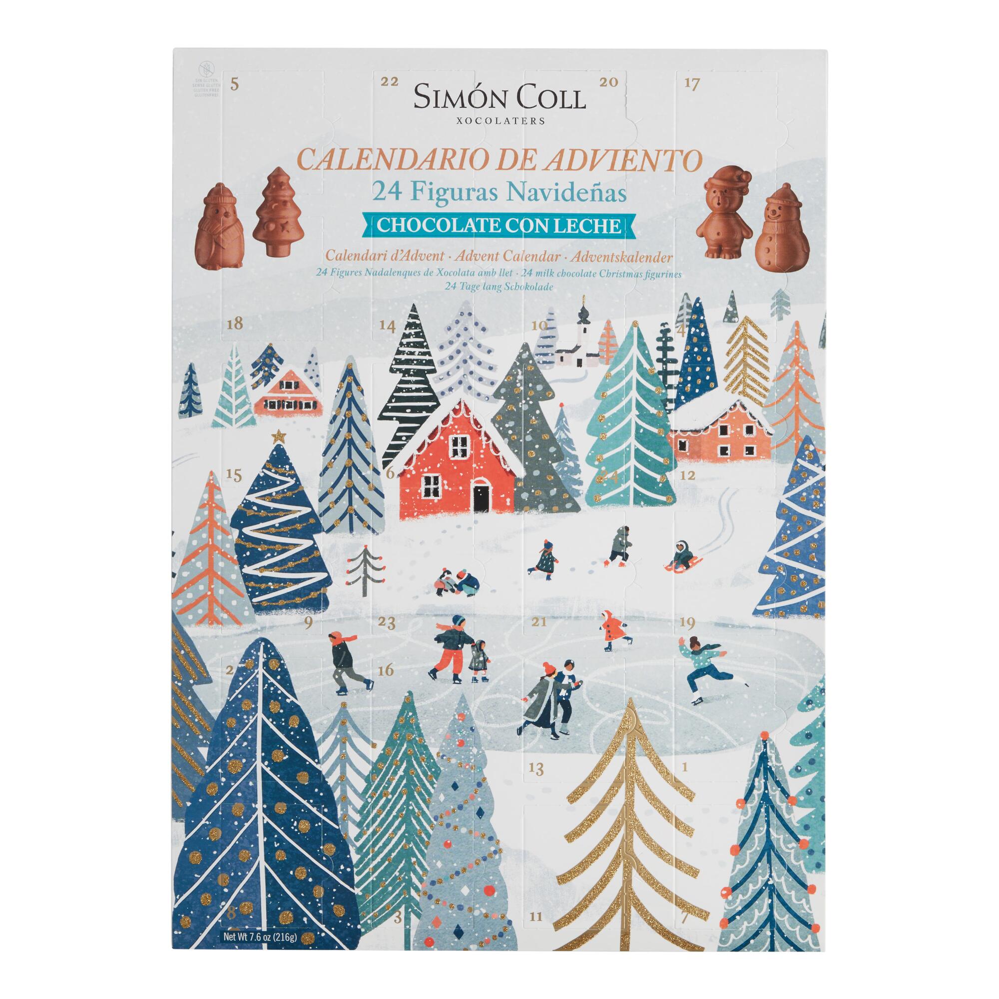 Simon Coll Milk Chocolate Figures Advent Calendar by World Market