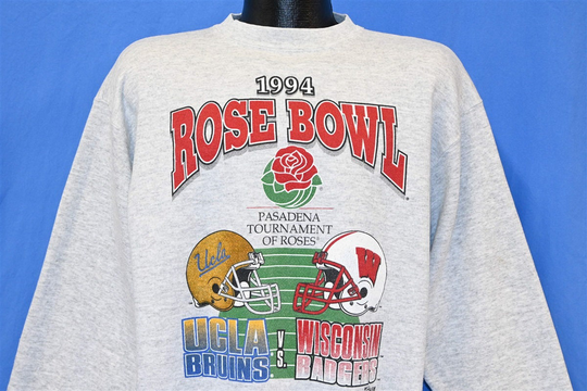 90S Rose Bowl Wisconsin Badgers Ucla Bruins Ncaa 1994 College Football Sweatshirt Large