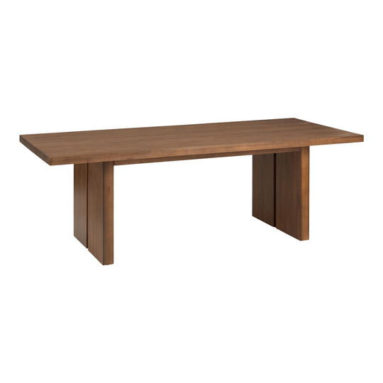 Light Teak Eucalyptus Samar Outdoor Patio Dining Table: Brown - Wood by World Market
