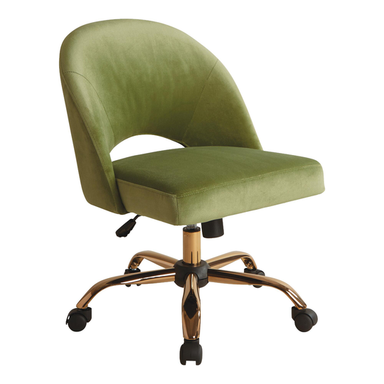 Cosmo Upholstered Home Office Chair: Blue - Fabric by World Market