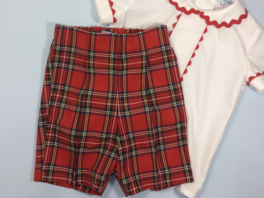 Tartan Tailored Shorts