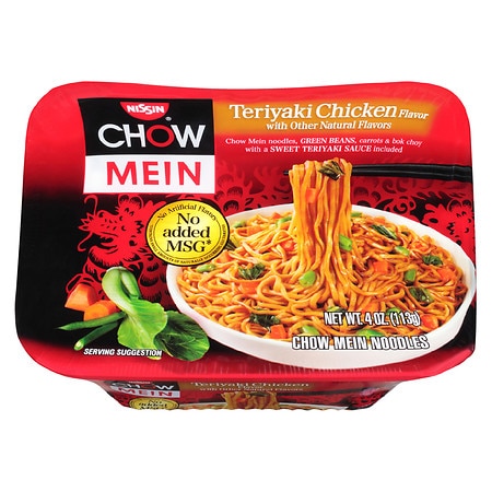 Nissin Chow Mein Noodles Teriyaki Chicken - 4.0 oz
