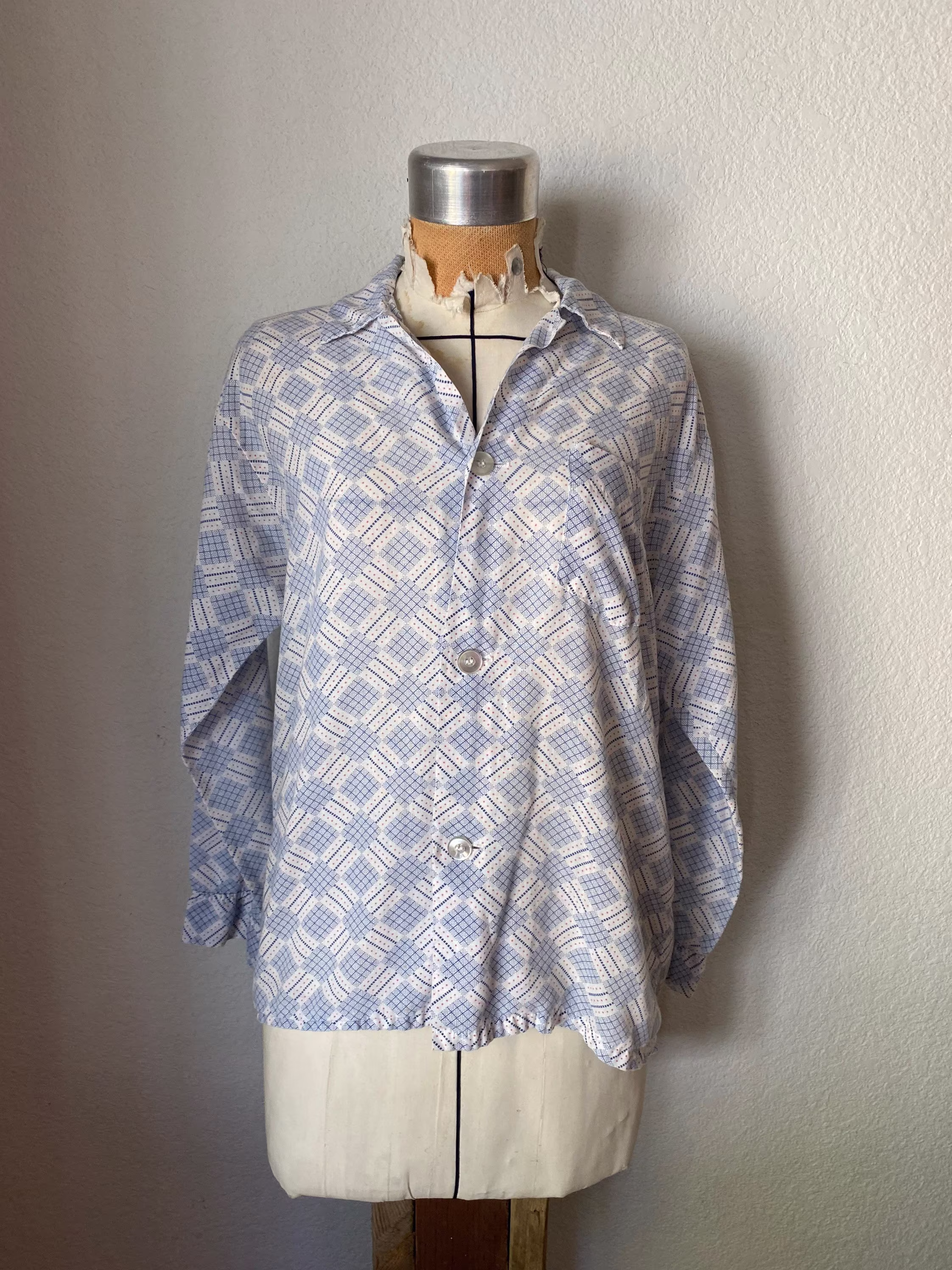 70's Western Men's Shirt. Med. Ely Cattlemans Western Shirt Brand. Cotton Blend. Button Down. Extra Thin Soft 1970S Style