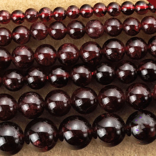 4-14mm 100% Natural Wine Red Garnet Round Ball Loose Beads, Diy Necklace Bracelet Accessories Materials