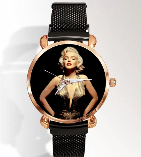 stunning Marilyn Monroe Unique Quartz Wrist Watch For Women With Magnetic Buckle
