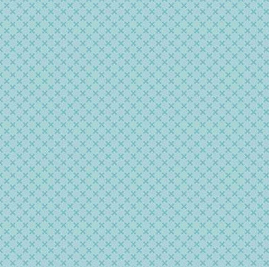 Aqua Kisses, A Tone On Blender Fabric From The Kisses Collection By Riley Blake Designs, Sold Half Yard