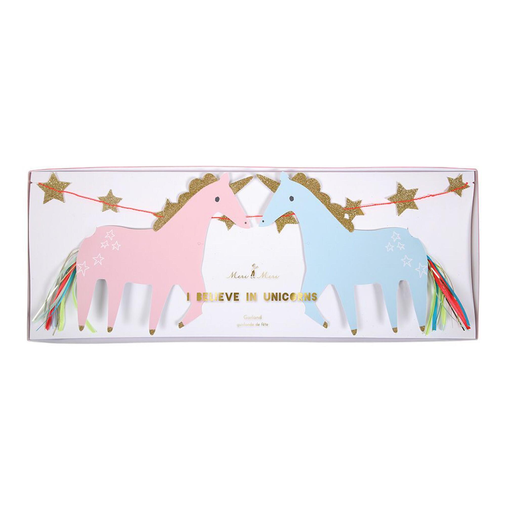 Meri Meri Unicorn 3 Piece Garland: Multi - Paper by World Market