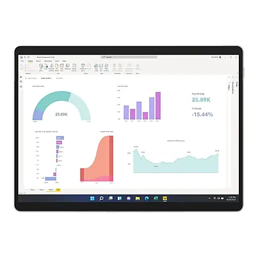 Microsoft Surface Pro 8 13" Tablet, 16GB RAM, 256GB, Windows 11, Platinum (8PW-00001)