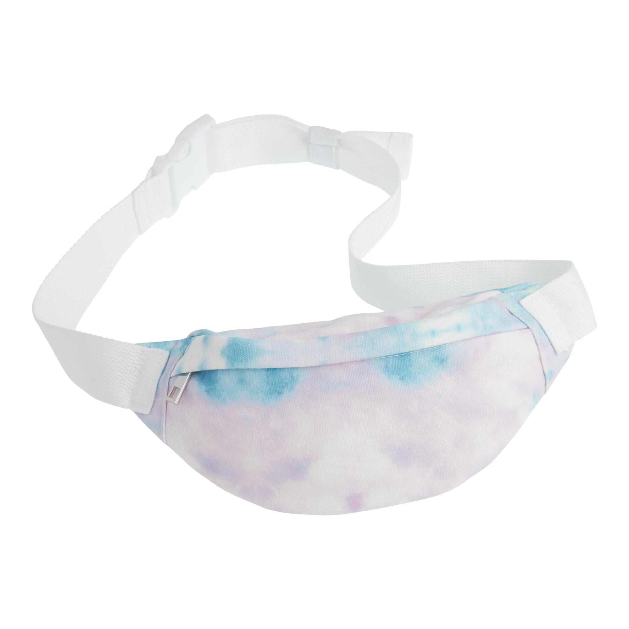 Purple and Blue Tie Dye Belt Bag: Blue/Purple by World Market