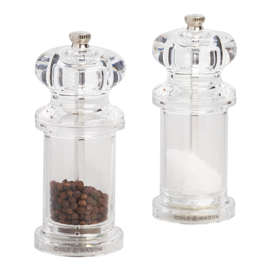 Cole & Mason Prefilled Acrylic Salt And Pepper Mill Set by World Market