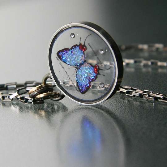 Floating Butterfly Pendant By Jackie Taylor Designs