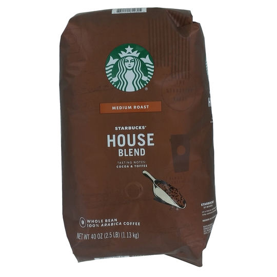 Starbucks House Blend Whole Bean Coffee (40 Ounce)