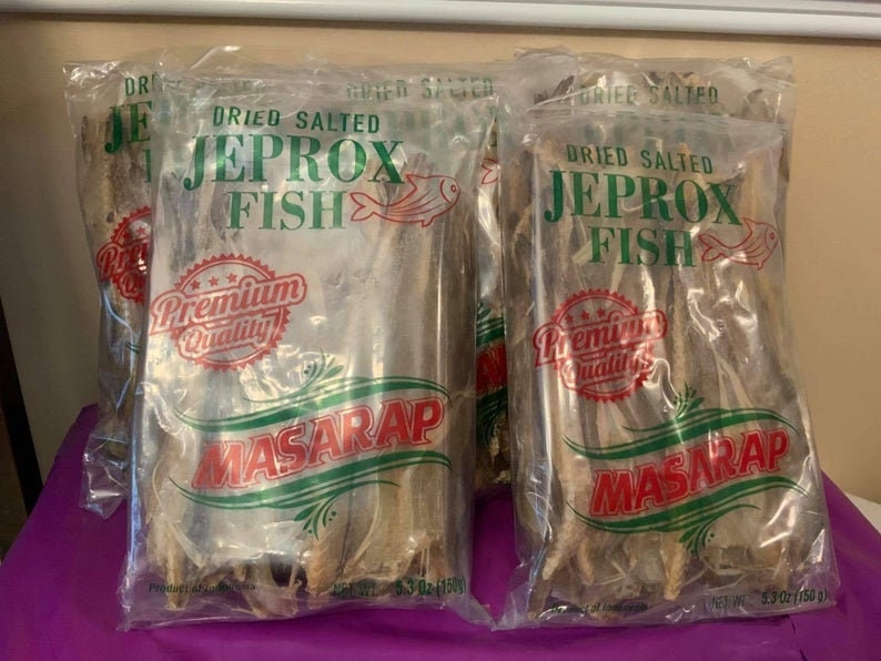 Salted Dried Seafood - Jeprox Fish 5.3 Oz 150 Grams | 2 Packs