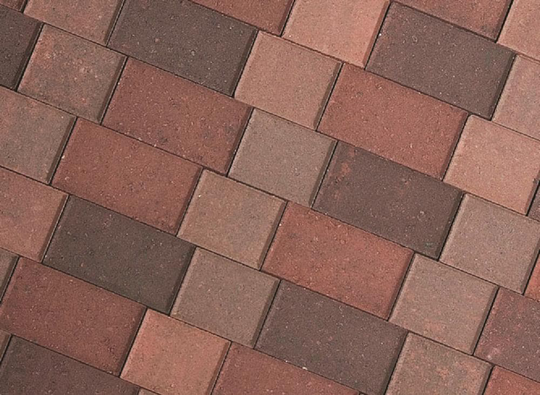 CastleLite Castle Stone 11-in L x 8-in W x 2-in H Napa Blend Concrete Paver in Orange | Q020.112.911.C3