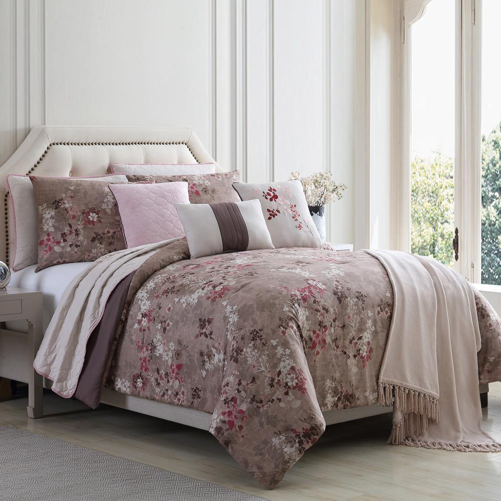 Amrapur Overseas Monet Floral Multi Floral Reversible Queen Comforter (Blend with Polyester Fill) | 3CMCV10E-MON-QN