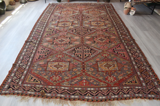 Antique Soumak Kilim Rug, Ethnic Kilim, Bohemian Large Area