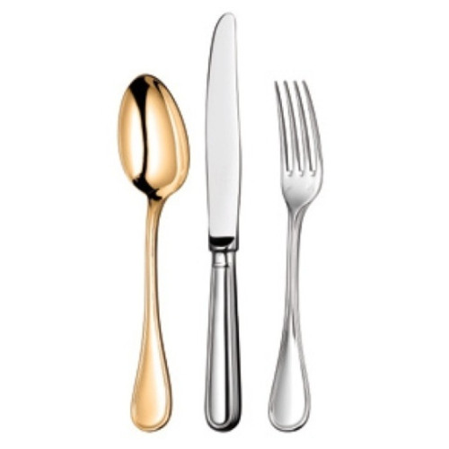 Christofle Albi Gold Gilded Two-Pronged Fork/Seafood - Special Order