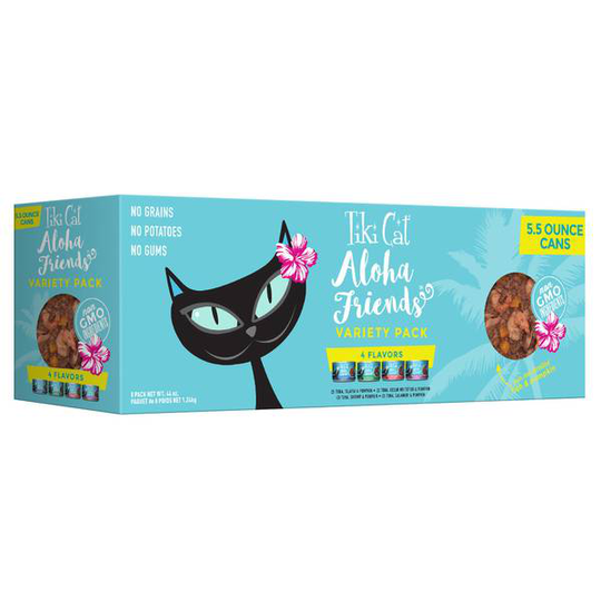 Tiki Cat 8-Count 5.5 oz Variety pack Aloha Friends Wet Cat Food