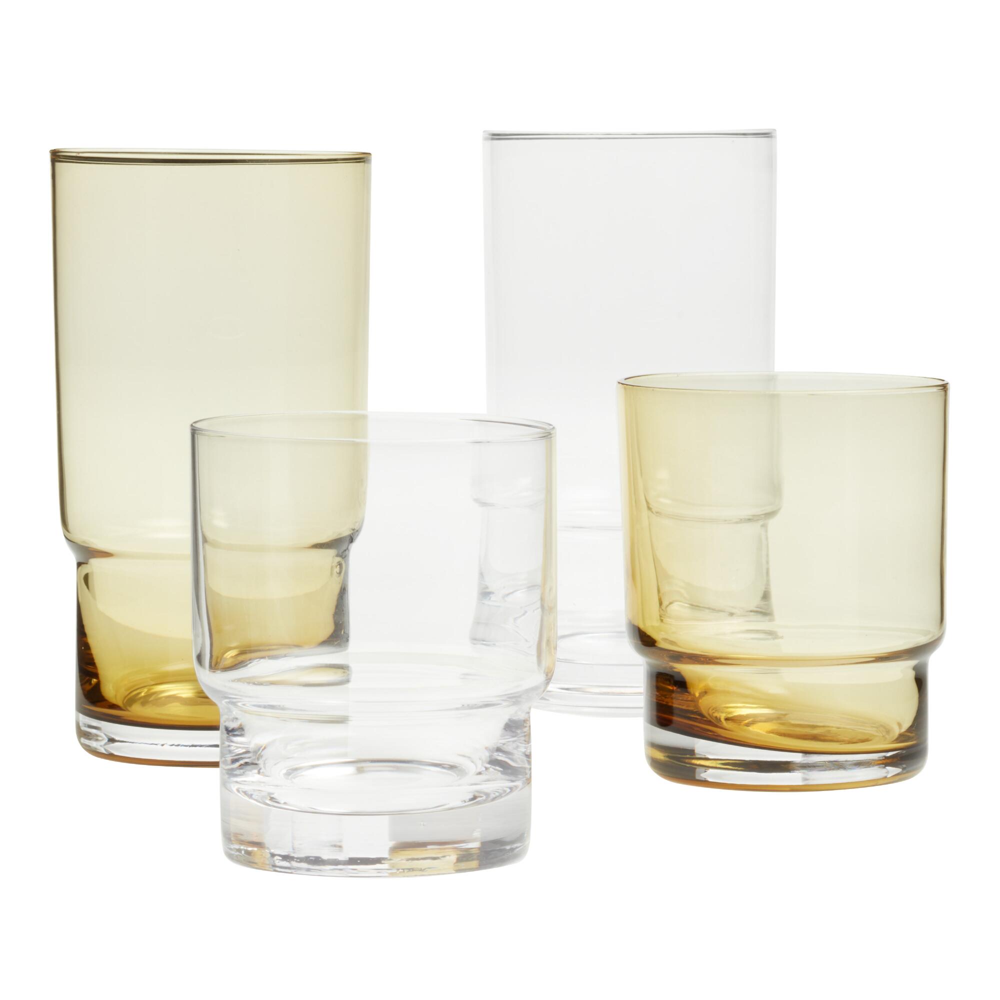Stackable Glass Barware Collection by World Market