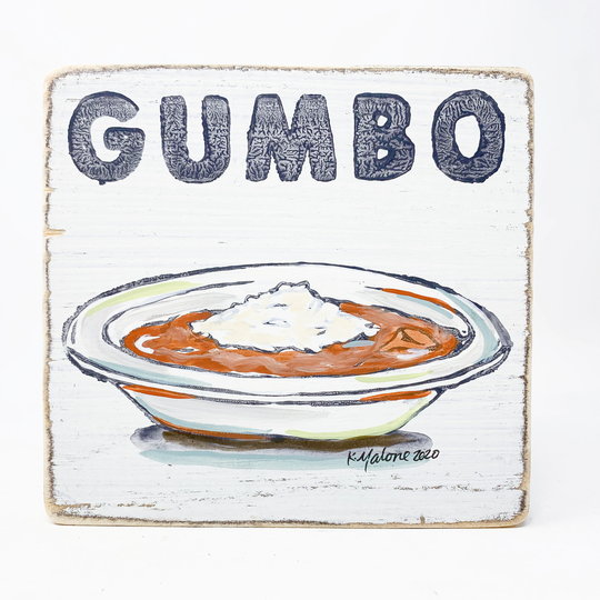 Gumbo Wood Sign, New Orleans Art, Southern Comfort Food, Decor, Cuisine, Gumbo Bowl, Seafood