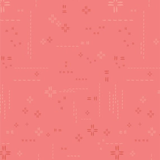 Coral Rose, Decostitch Elements, Quilting Cotton Blender Fabric, Art Gallery Fabrics