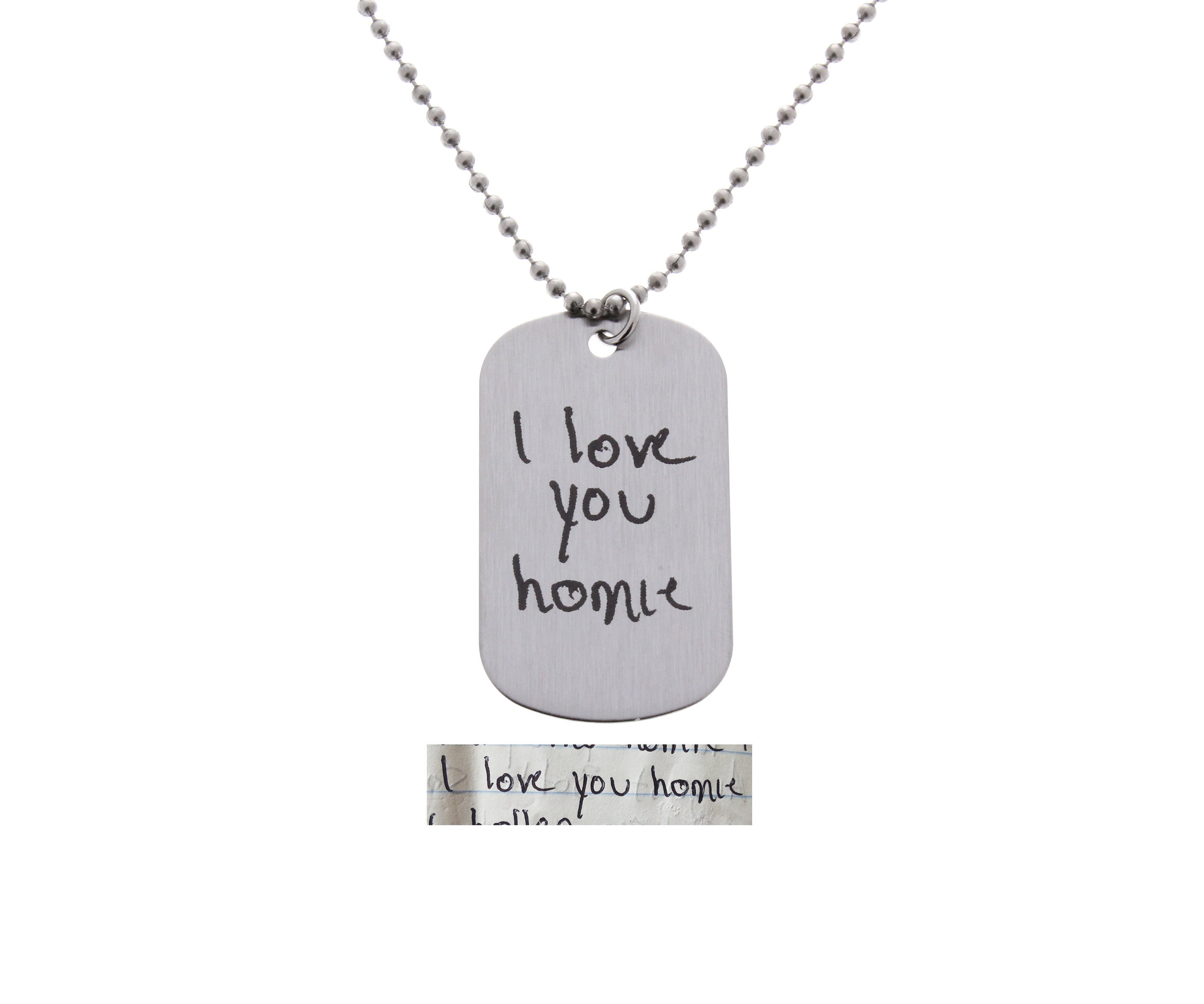 Handwriting Necklace, Gifts, Gifts For Men, Personalized Jewelry, Him, Memorial Personalized, Bereavement