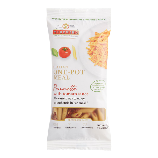 Tiberino Pennette Pasta with Tomato Sauce One Pot Meal by World Market