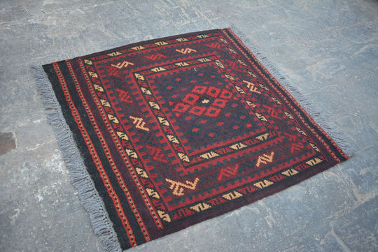 2'5 X Feet Gorgeous Handmade Afghan Ghallmori Vintage 100% Wool Area Rug, Baluch Turkish Kilim Rug