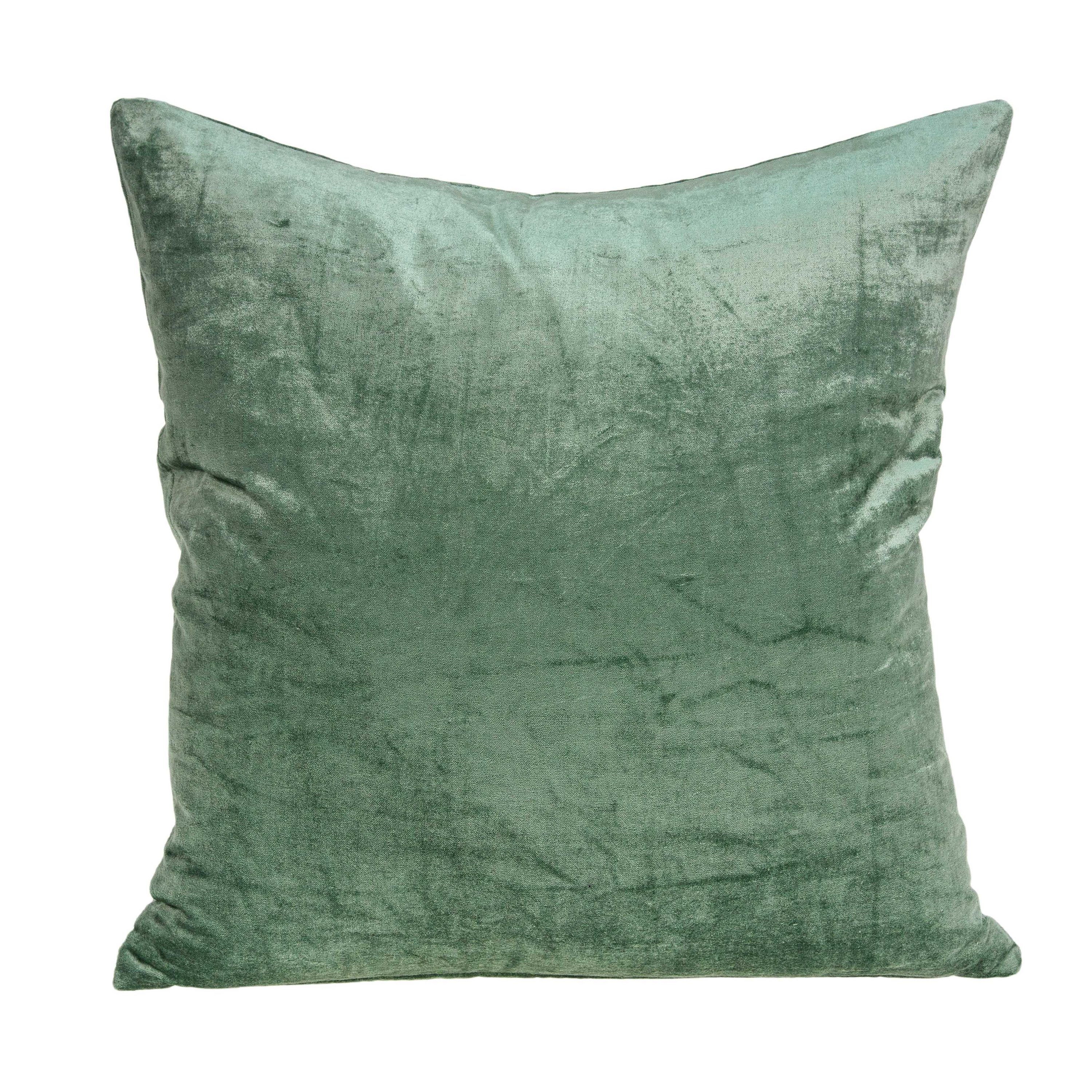 HomeRoots Jordan Green Standard Cotton Viscose Blend Pillow Case | 334171