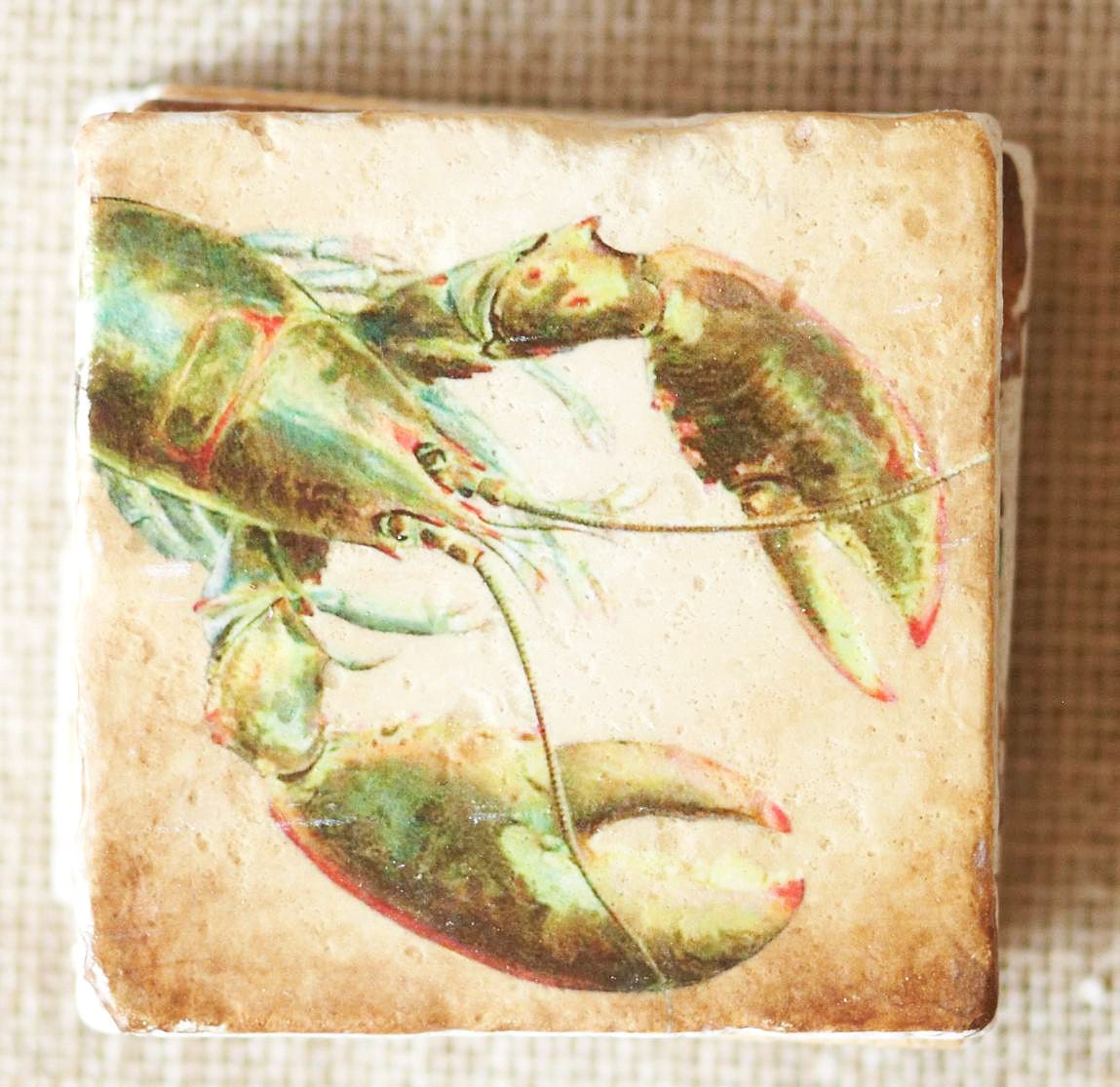Lobster Decor - Lobster, Beach House Decor, Tile, Maine Gift, Cottage Decor