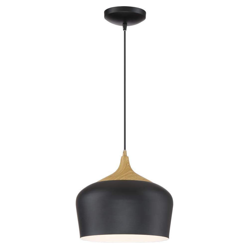 Access Lighting Blend Black Modern/Contemporary Geometric LED Medium (10-22-in) Pendant Light | 52057LEDDLP-BL/WGN