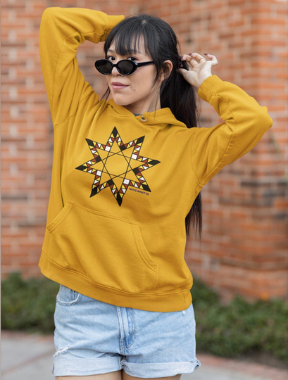 star Quilt Design - Unisex Heavy Blend Hooded Sweatshirt