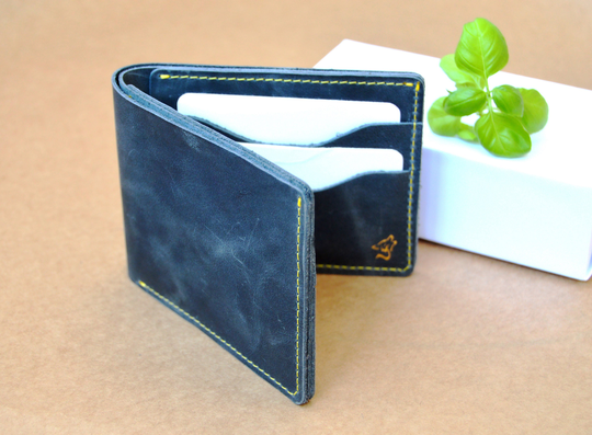 Engraved Grey Wallet For Men