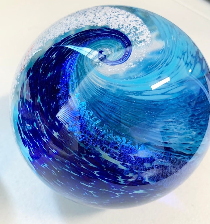 Ashes Keepsake Memorial Glass Orb, Cremation Memorial Glass Keepsake, Cremate Pet Ashes in Glass, Pet Loss & Urns
