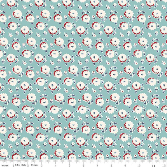 Lori Holt Cook Book Mums Cottage Fabric From Riley Blake