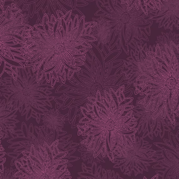 Quilt Cotton Blender Fabric | 1/2-Yard & Continuous Floral Elements By Agf