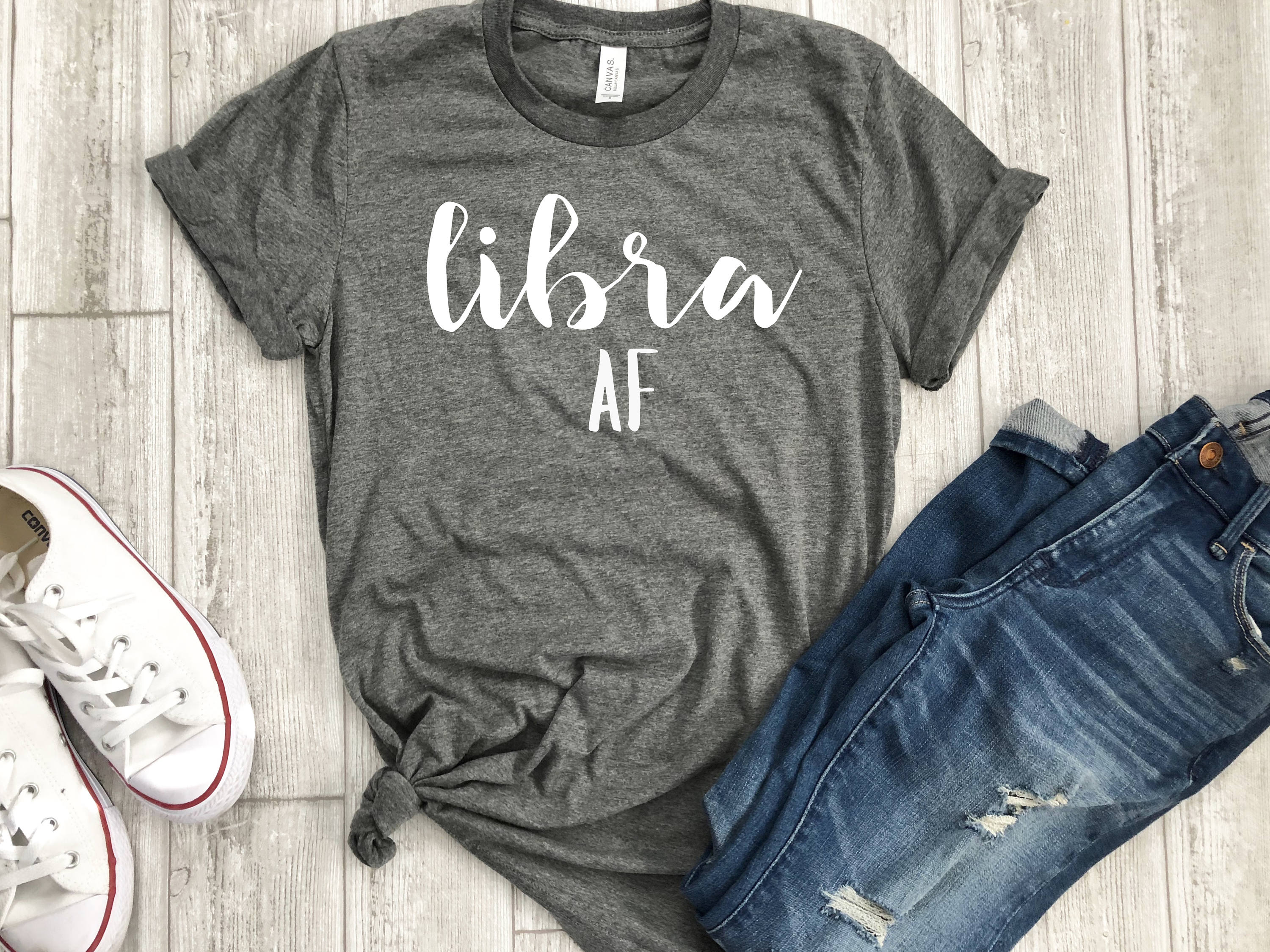 Libra Af Shirt - Astrological Sign Birthday Gift Idea Personalized