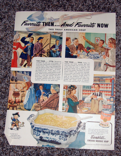 Vintage Campbells Vegetable Chicken Noodle Tomato Soup Advertisements Great Framed For Your Kitchen Kids Ads Mmm Good Women's Home Companion