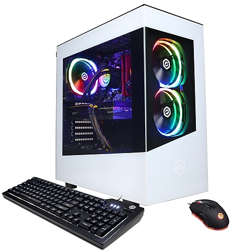 CYBERPOWERPC Gamer Xtreme GXi1280V6 Liquid Cool Gaming Desktop Computer, Intel Core i5, 16GB Memory, 500GB SSD