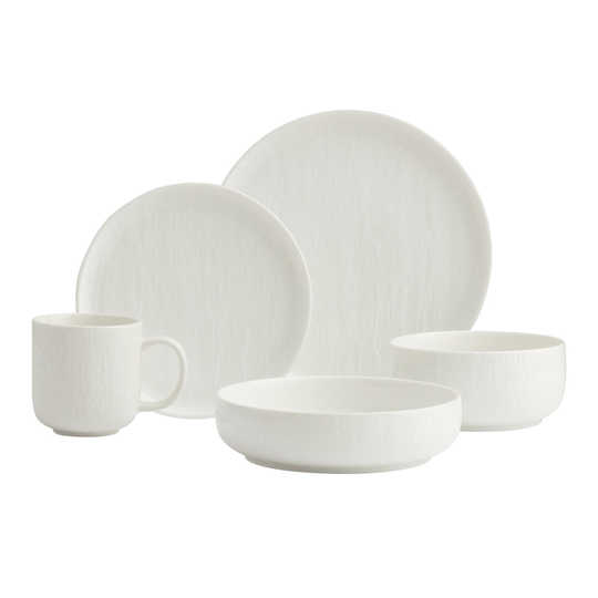 White Textured Stella Dinnerware Collection by World Market