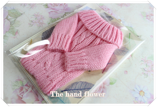 Blythe Pink Sweater, Blythe Winter Sweater, Collar Sweater