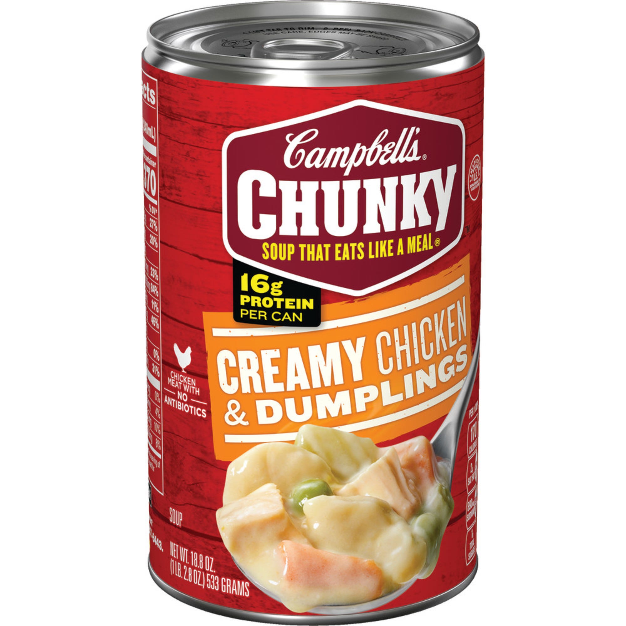 Campbell's Chunky Soup, Creamy Chicken & Dumplings Soup - 18.8 oz