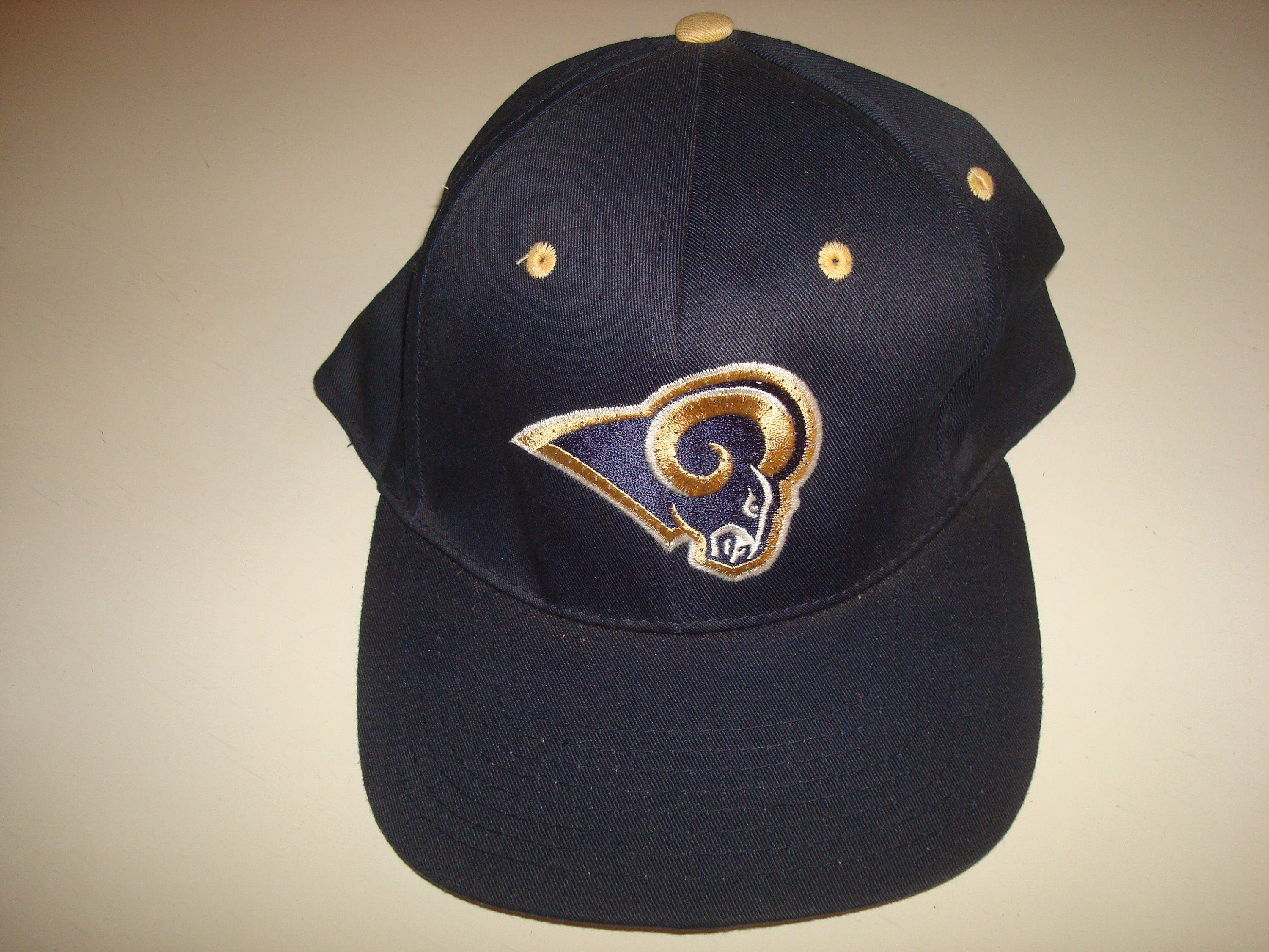 st Louis Rams Snapback Script Hat Cap Vintage 90S