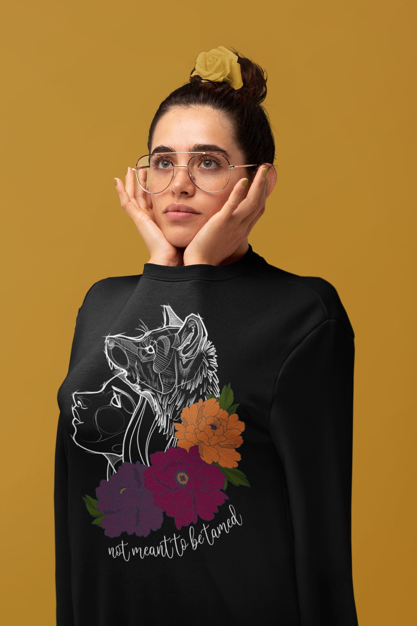 Not Meant To Be Tamed Unisex Heavy Blend Crewneck Sweatshirt