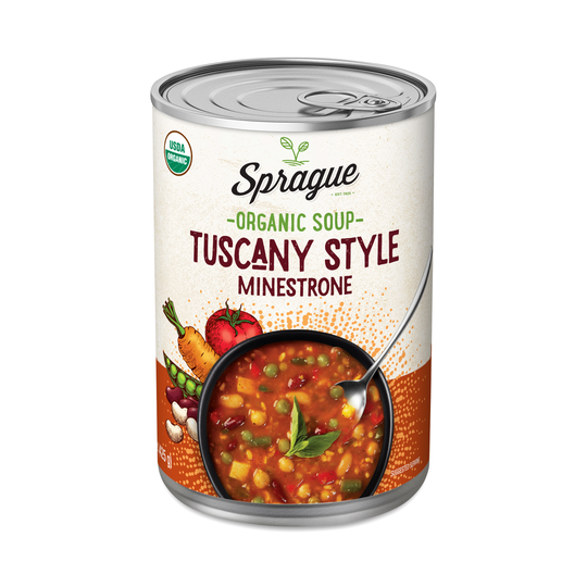 2-Pack Sprague Organic Tuscany Style Minestrone Soup 15 fl oz can