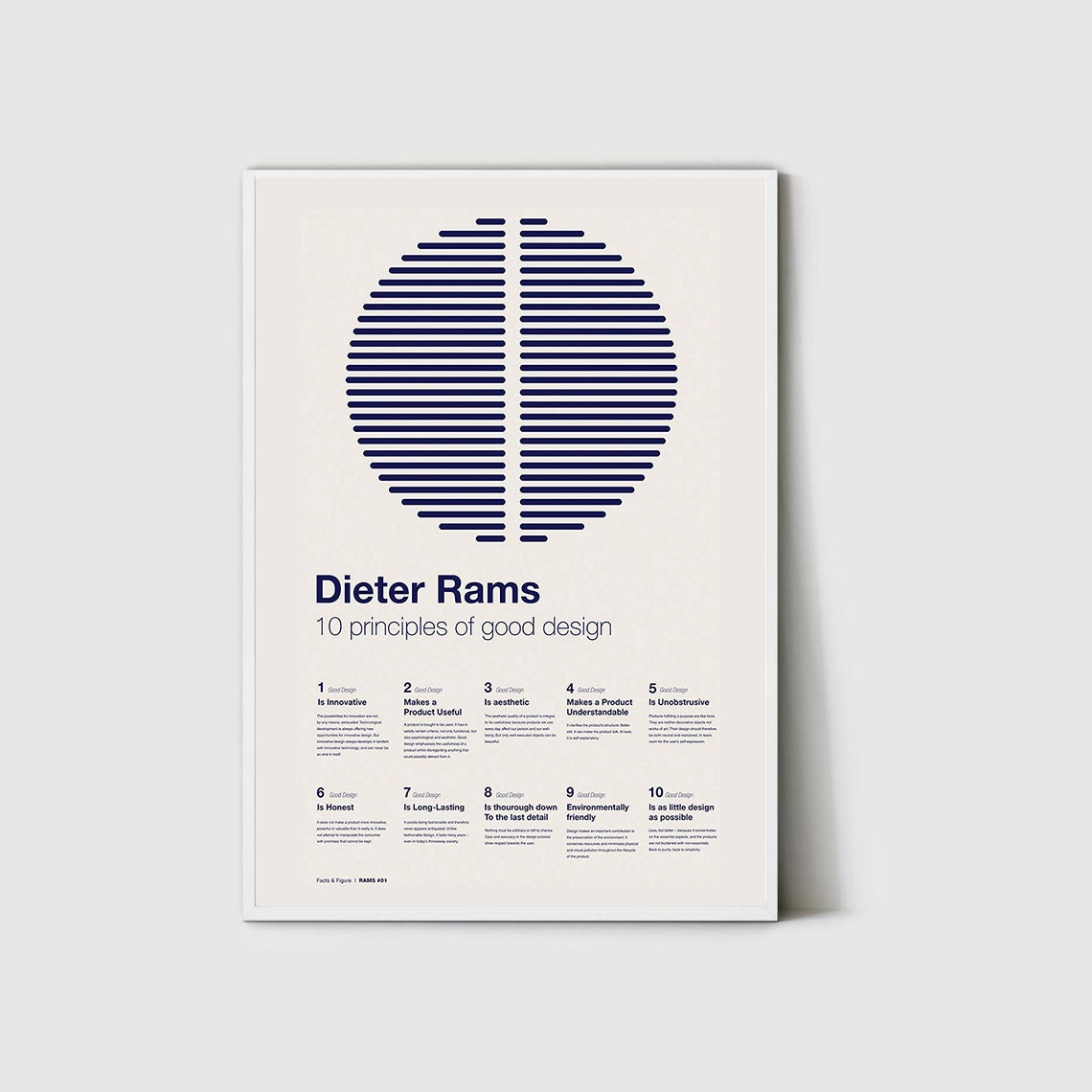 Dieter Rams Decor, 10 Principles Of Good Design, Design Quotes, Print, Braun Print, Art