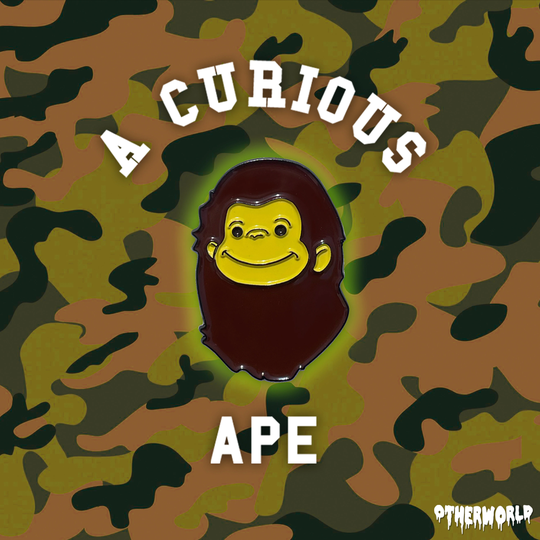 A Curious Ape Pin